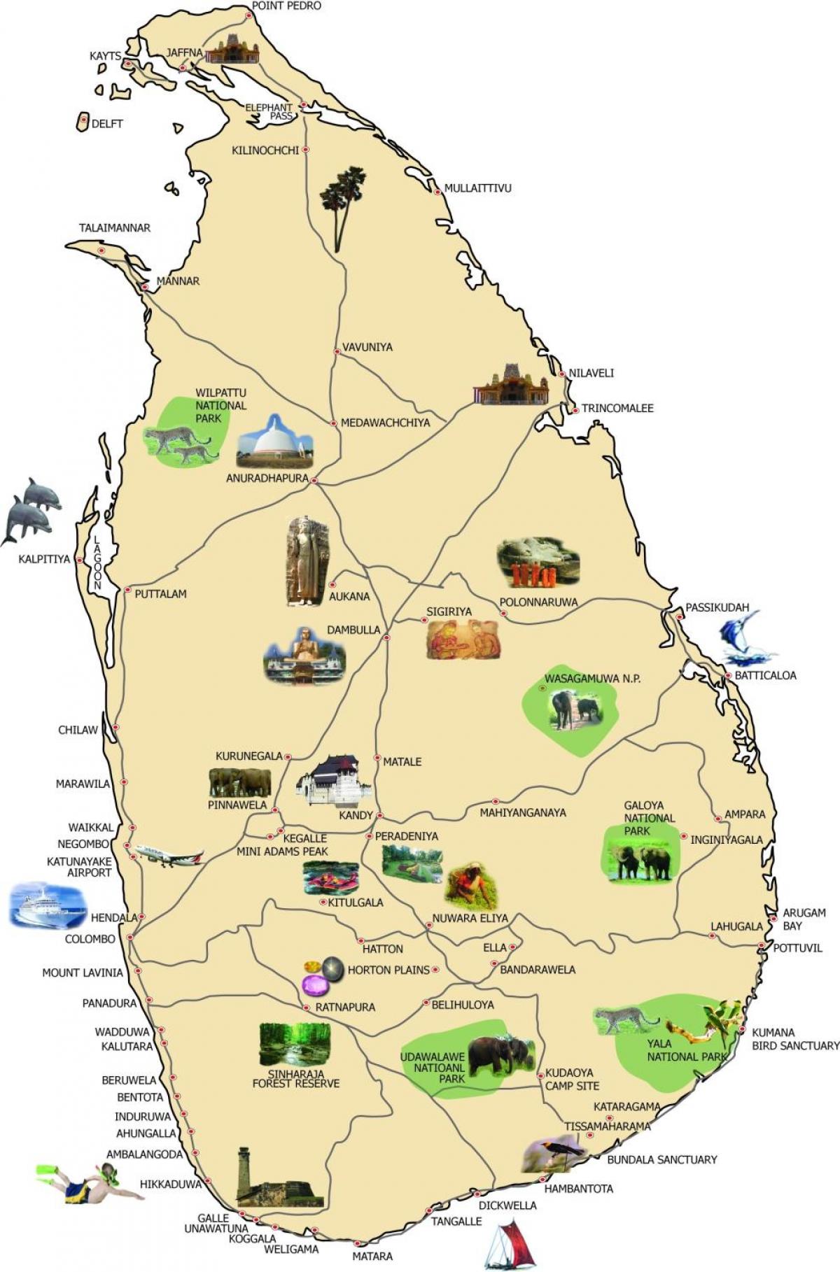 mapa bentota Sri Lanka