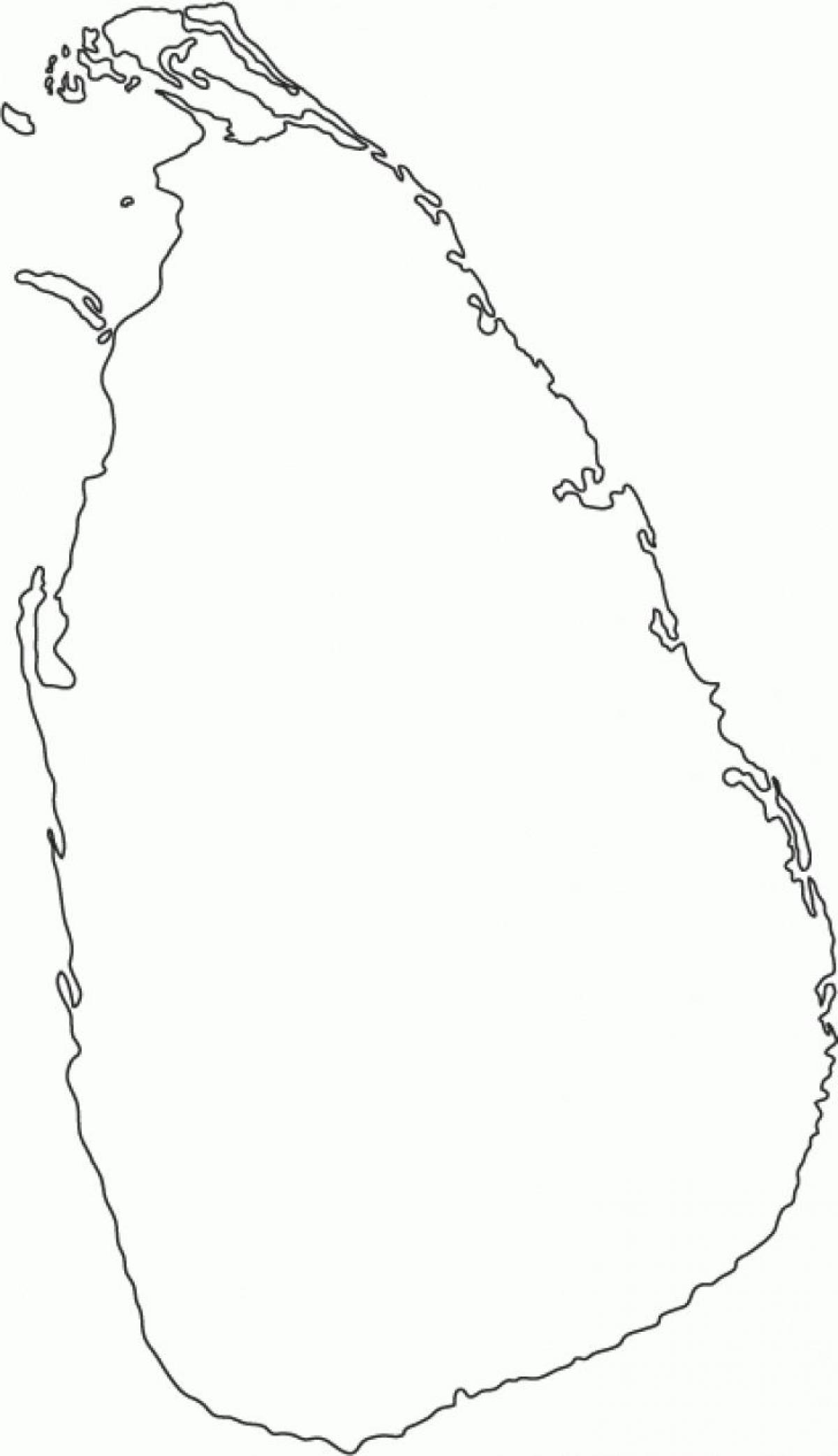 Sri Lanka hutsik mapa