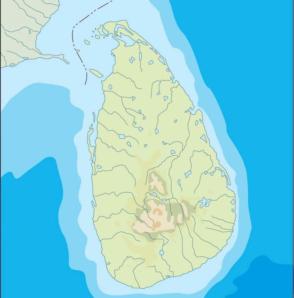 Sri Lanka-bektorea mapa