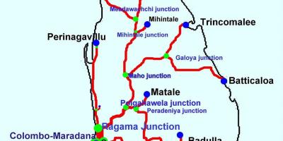 Trenak Sri Lanka mapa