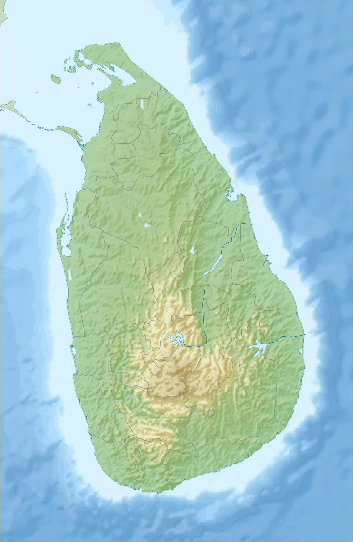 mapa lurra mapa Sri Lanka
