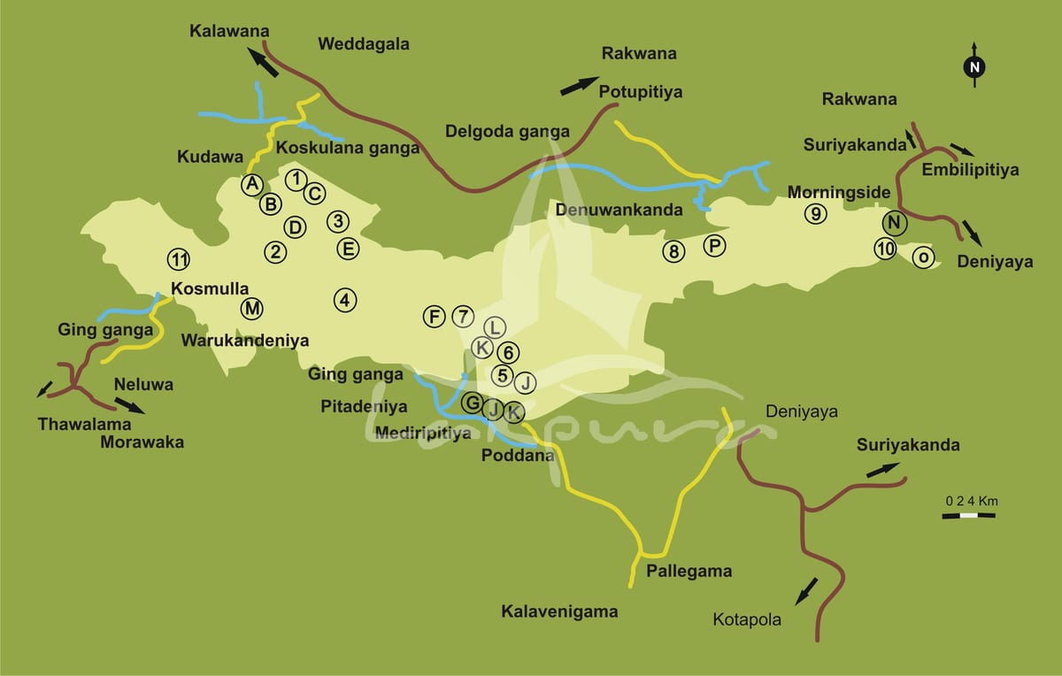 mapa sinharaja Sri Lanka