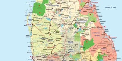 Sri Lanka ampara auzoan mapa