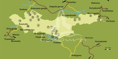 Mapa sinharaja Sri Lanka
