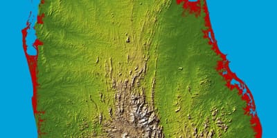 Mapa Sri Lanka 3d