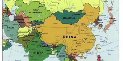 Sri Lanka mapa asia