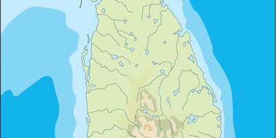 Sri Lanka-bektorea mapa