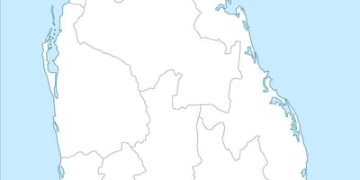 Mapa Sri Lanka nidan