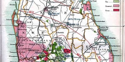 Mapa Zeilan Sri Lanka